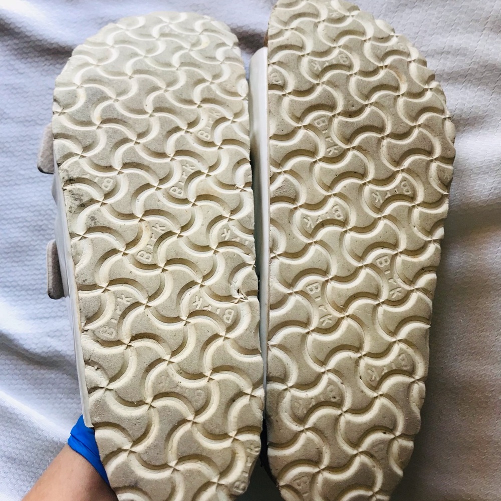 Birkenstock White Double Strap Sandals - Picture 8 of 9